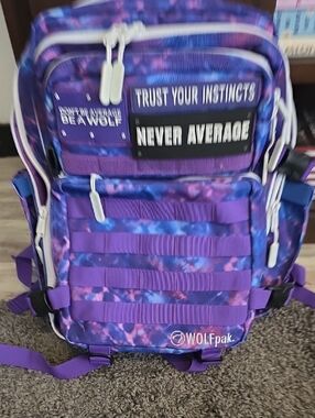 WOLFPak Purple Tie-Dye Backpack - Trust Your Instincts 35l
